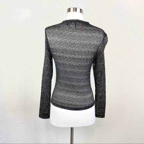 Axxess Top Gold & Black Metallic Long-Sleeve NWT - Picture 3 of 7